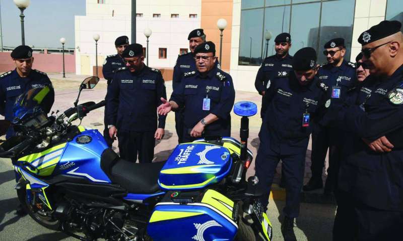 إحدى الدراجات التي جرى نشرها أمس للاستجابة السريعة 