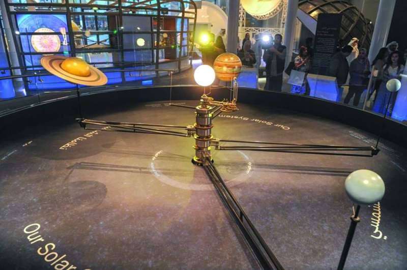المجموعة الشمسية داخل متحف مركز الشيخ عبدالله السالم الثقافي