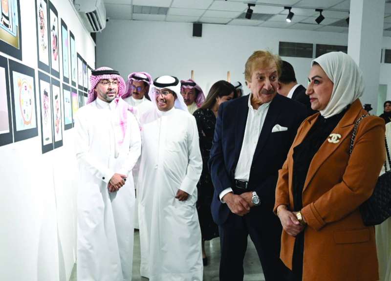 محمد المنصور وإيمان العنزي مع محمد ثلاب وأيمن الغامدي خلال الجولة 