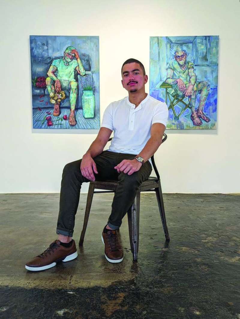 علي علمدار في معرضه الشخصي الأول 