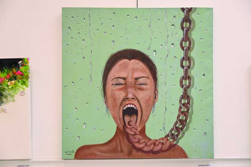 لوحة للفنانة جمانة دشتي 