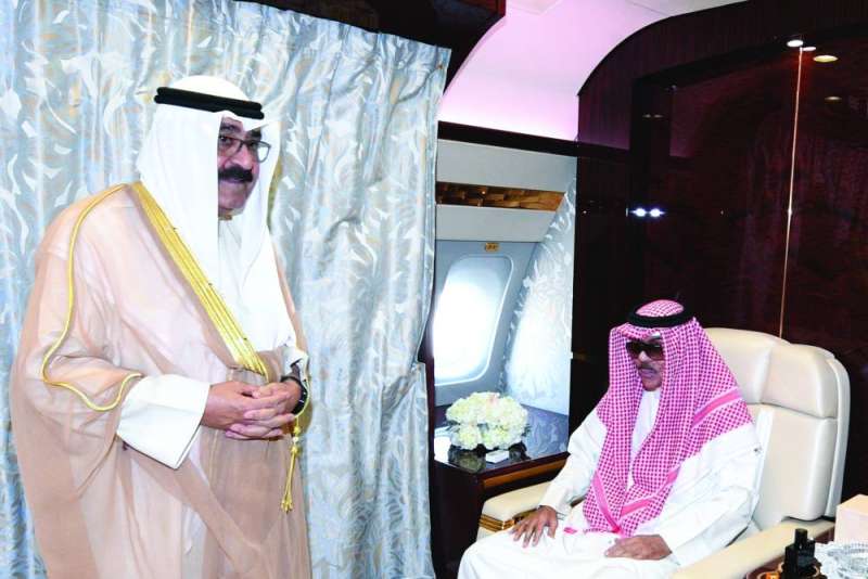 


سمو الأمير قبيل سفره لإيطاليا وبجواره سمو ولي العهد (8 أكتوبر 2022) 