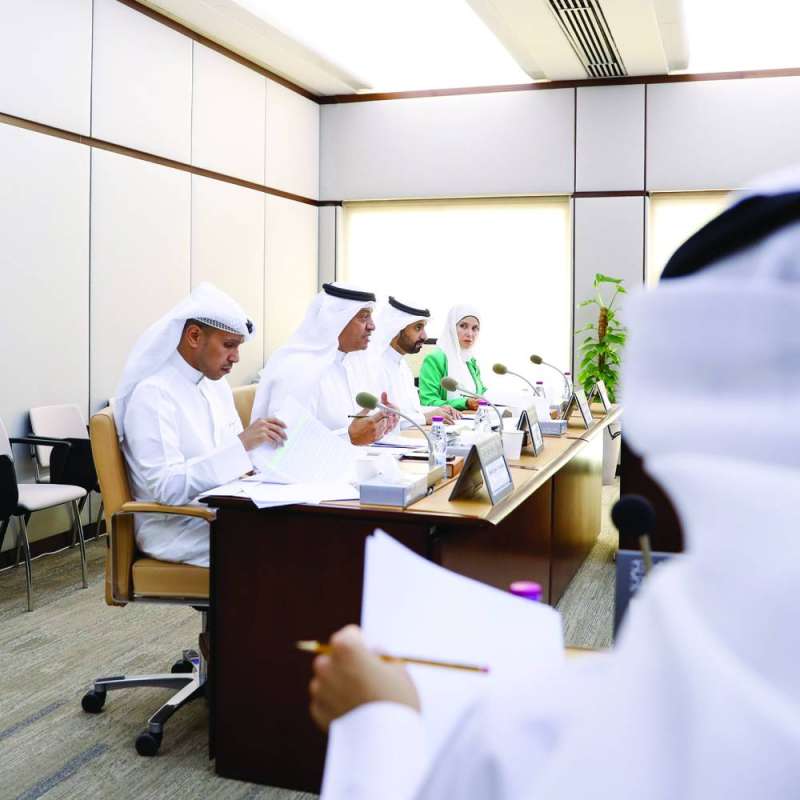 جانب من اجتماع اللجنة التعليمية أمس 