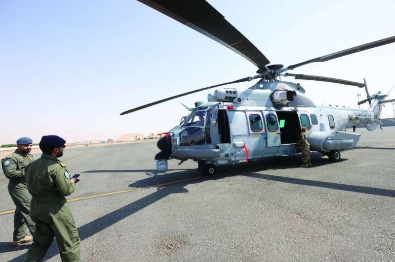 


الطائرة المروحية «كاراكال» في قاعدة علي السالم الجوية 