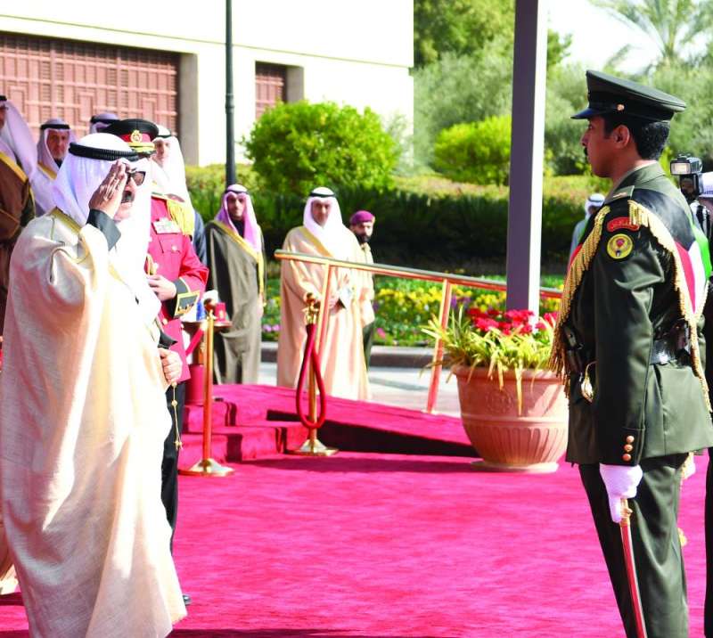 ولي العهد خلال مراسم رفع العلم (فبراير 2023) 