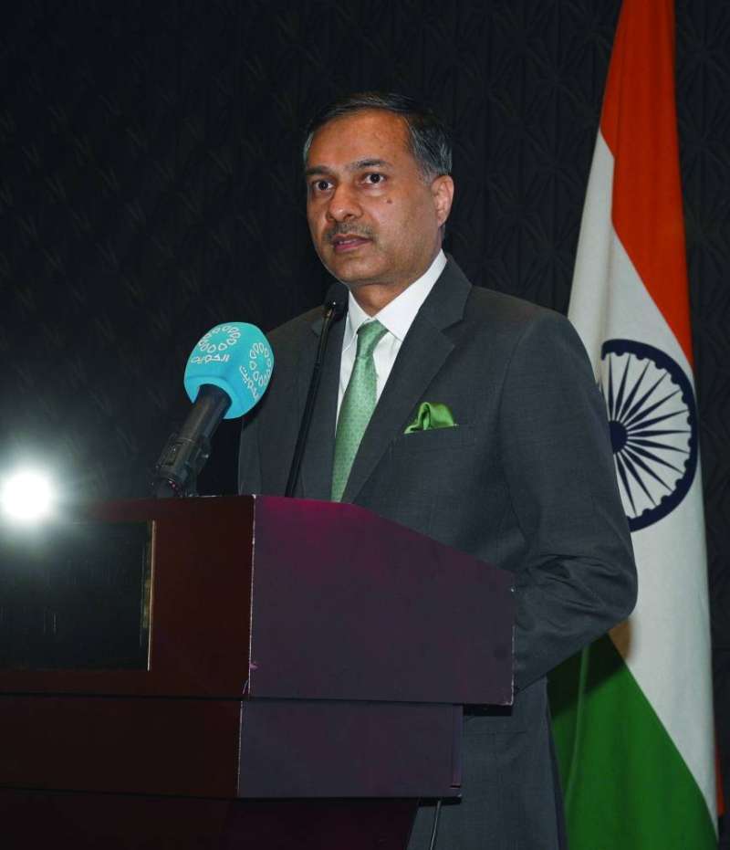 آدارش سوايكا مُتحدّثاً في افتتاح المؤتمر (تصوير نايف العقلة)