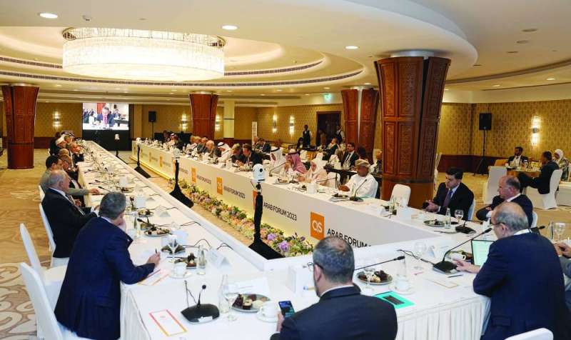 


جانب من الملتقى العربي السنوي QS Arab Forum في البحرين 