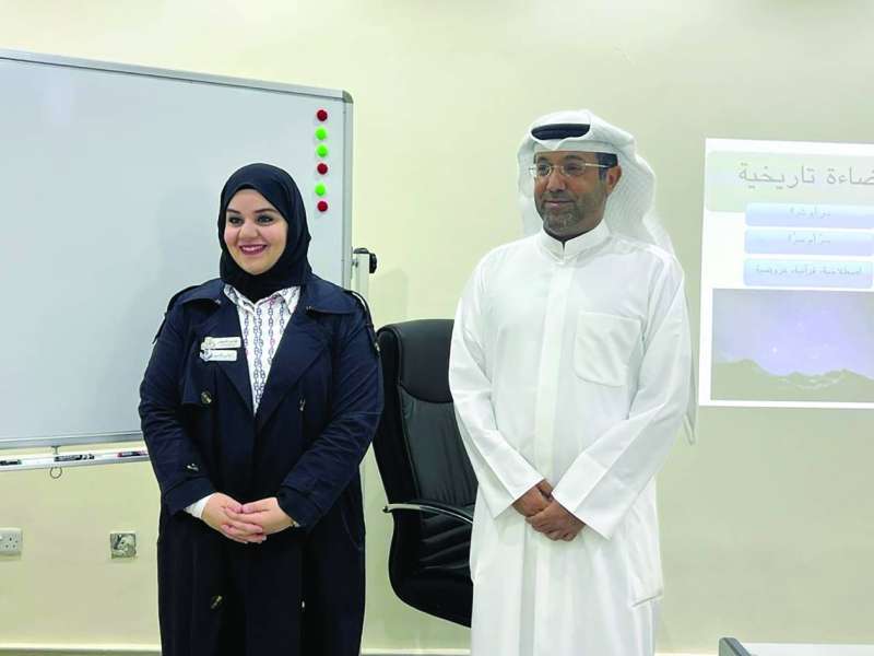 


الموسى والنشوان خلال الورشة الأدبية 