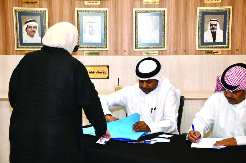 جانب من عملية الاقتراع