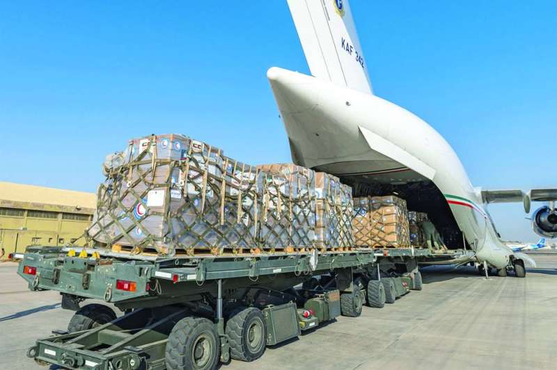 


تواصل الجسر الجوي الإغاثي لغزة 