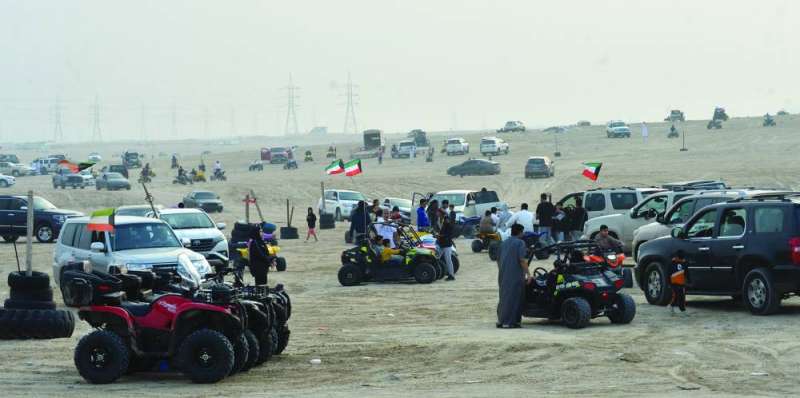 البر ازدحم بمرتاديه بعد موجة المطر