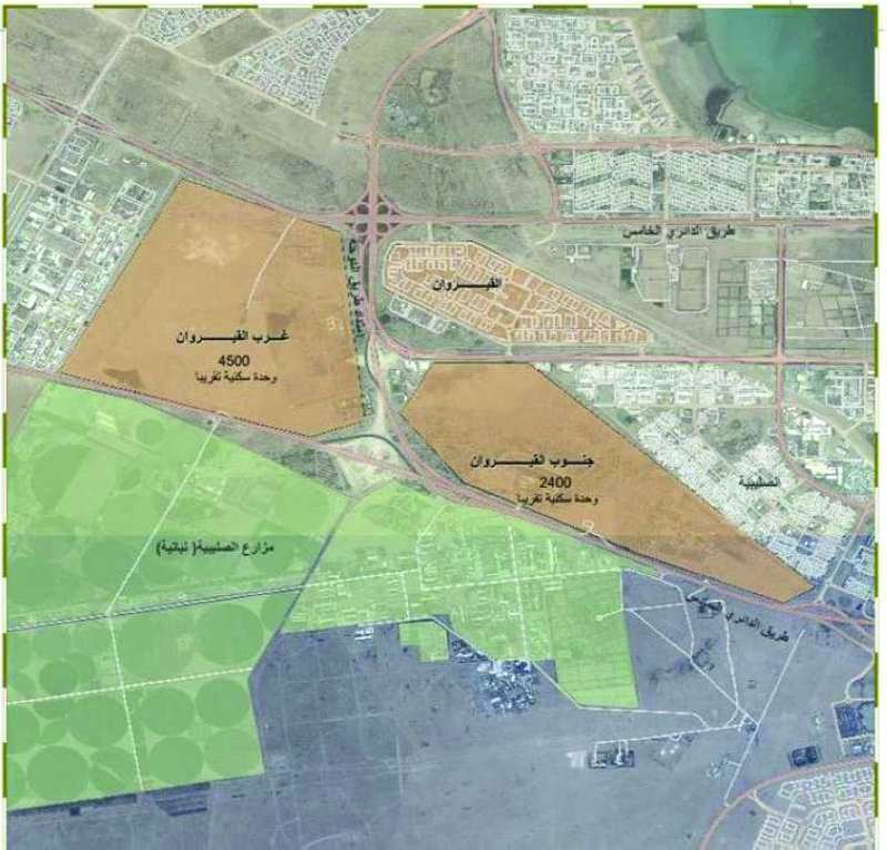 


مخطط توضيحي للصليبية وجنوب القيروان 