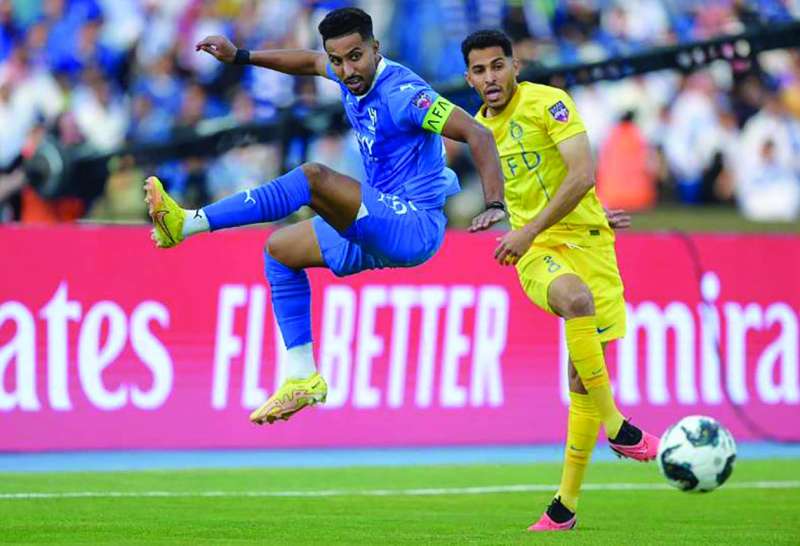 من اللقاء الأخير بين الهلال والنصر