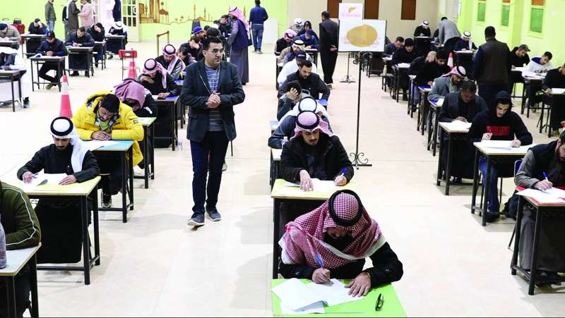 جانب من اختبارات المعاهد الدينية العام الماضي