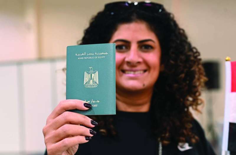 فرحة بعد التصويت 