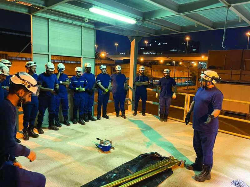 تعليمات خلال التدريب 