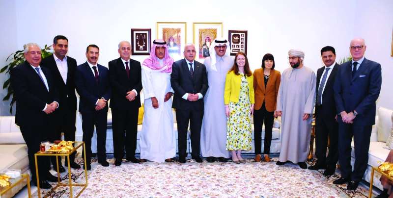 سفراء الأردن وعمان وأميركا وبريطانيا والسعودية والمغرب ومصر ولبنان وقبرص