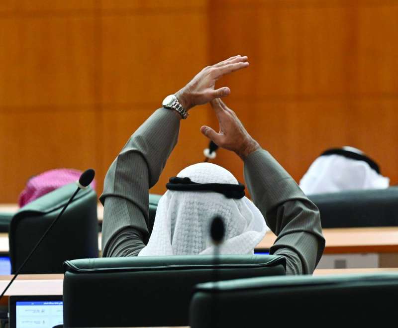 من جلسة مجلس الأمة أمس	(تصوير أسعد عبدالله) 