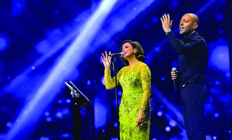 أنغام وتامر عاشور