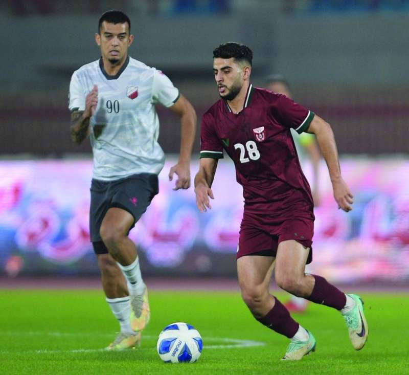 


 المعتصم اللافي 
 ينقذ النصر من الهزيمة
 أمام خيطان 