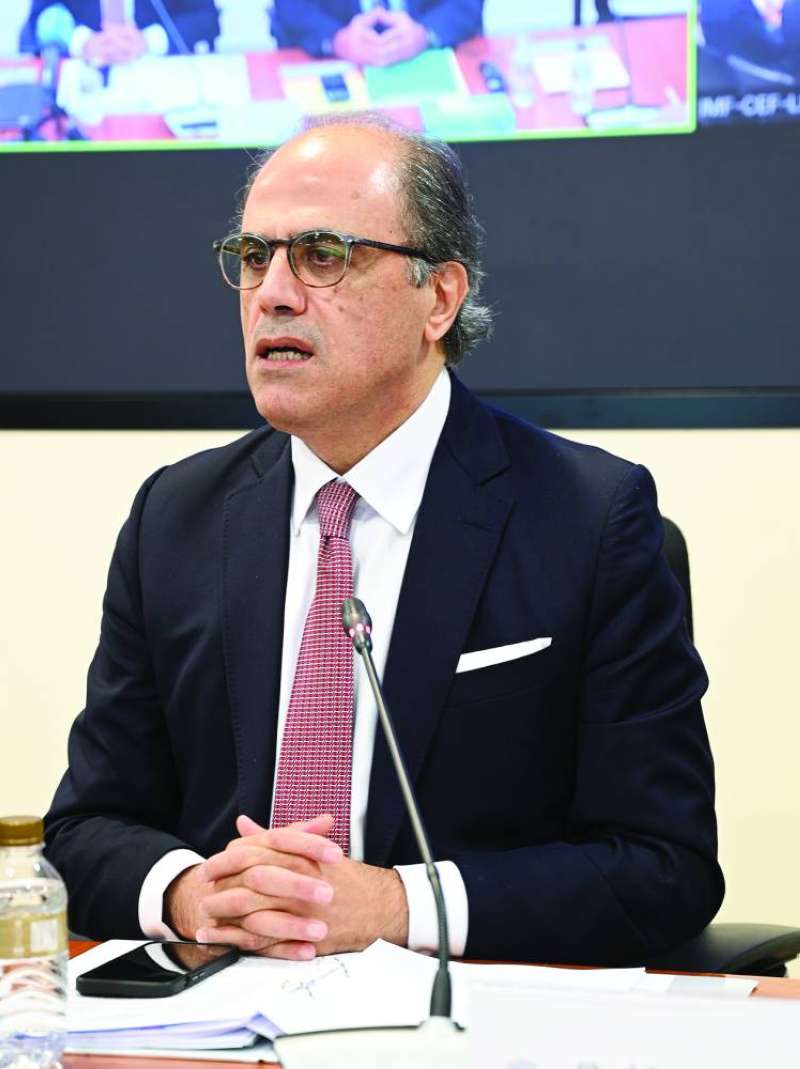 أزعور خلال المؤتمر الصحافي 	 (تصوير نايف العقلة)