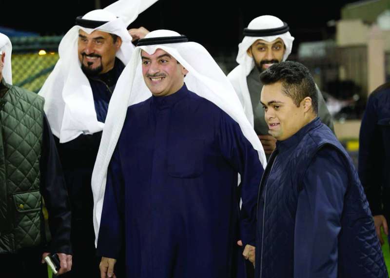 البيدان وأبل خلال حفل الافتتاح