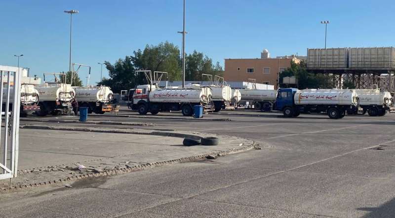 مضخة مياه المنقف وتكدس التناكر