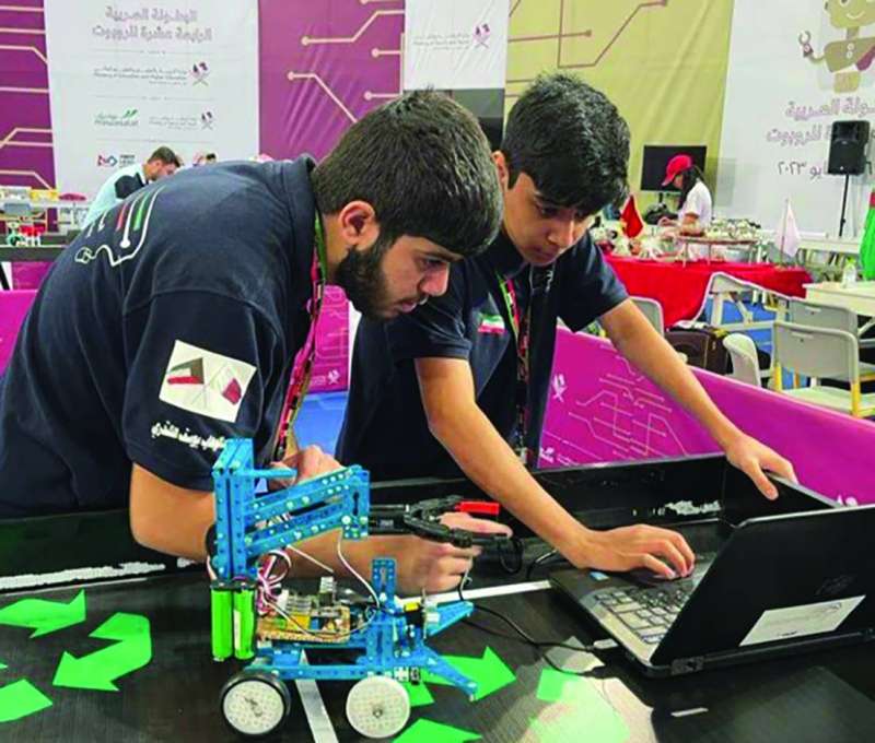 تجربة للذكاء الاصطناعي في احدى المدارس 