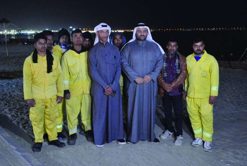  فريق البلدية وعاملوها القائمون على الحملة