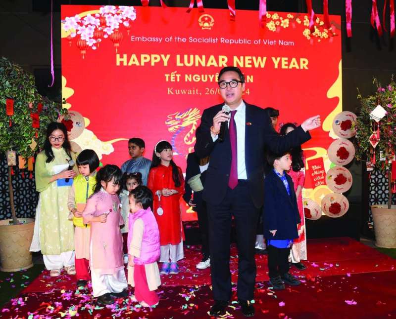 


السفير الفيتنامي متحدثاً في الاحتفال 