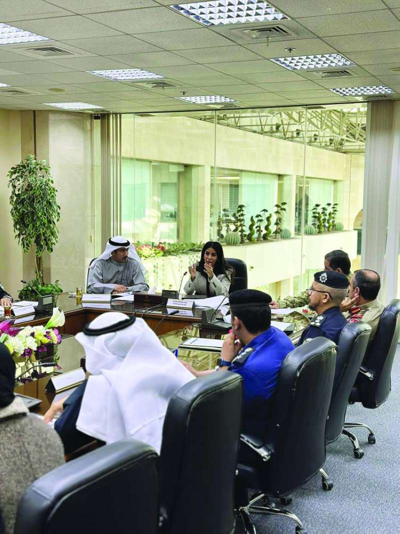 الوزيرة تتحدّث في اجتماع لجنة الأمطار 