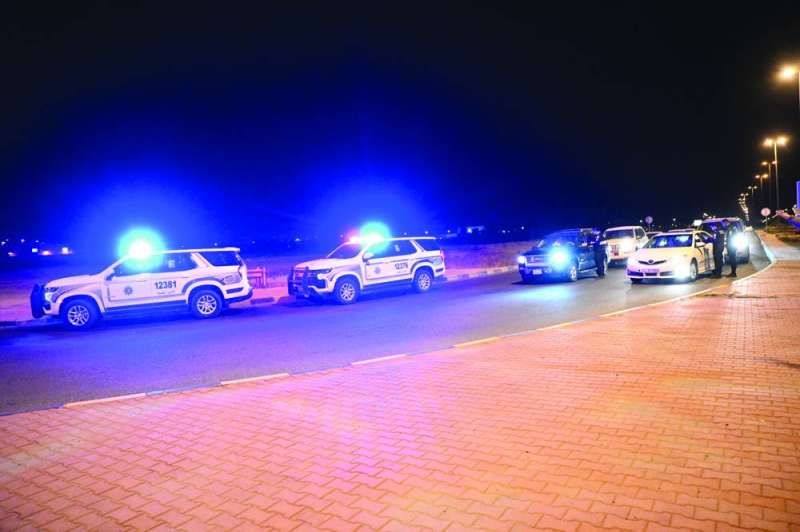 نقطة لرجال الأمن العام على أحد الطرق 	 (تصوير نايف العقلة) 