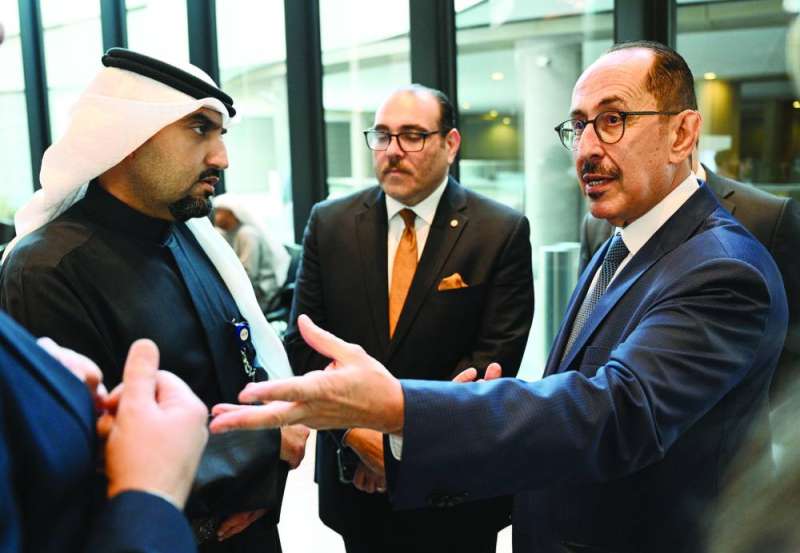 العثمان وحايك في جانب من الافتتاح