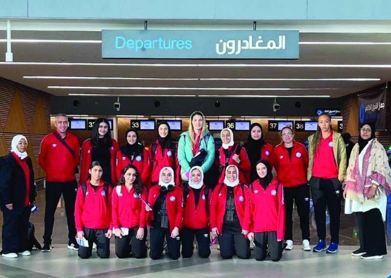  فريق السيدات الكويتي المشارك في دورة الألعاب للأندية العربية 