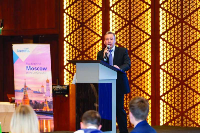 


السفير الروسي ملقياً كلمته 