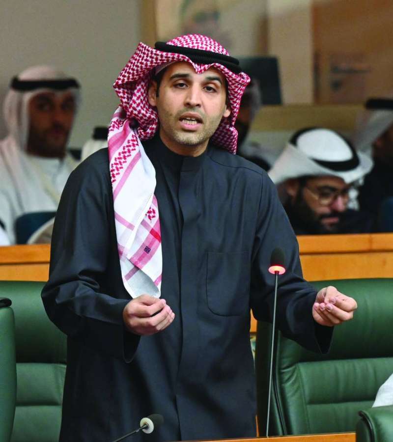 العيسى لدى مداخلته بالجلسة 