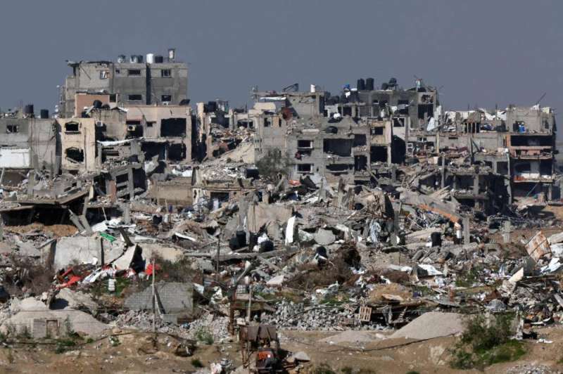 دمار واسع في شمال غزة جراء القصف الهمجي الإسرائيلي (أ ف ب)