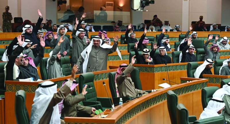 من جلسة المجلس الأسبوع الماضي