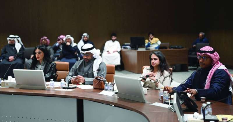 القويضي متحدثاً في الاجتماع 	(تصوير نايف العقلة) 