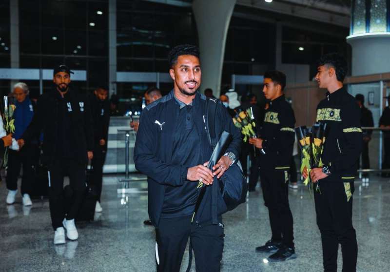 سالم الدوسري في المطار