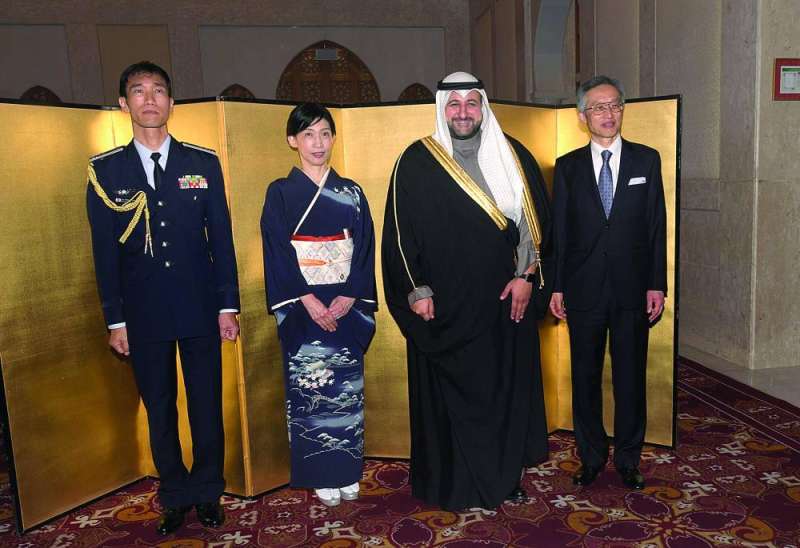 وكيل «الدفاع» الشيخ عبدالله المشعل خلال مشاركته في الحفل