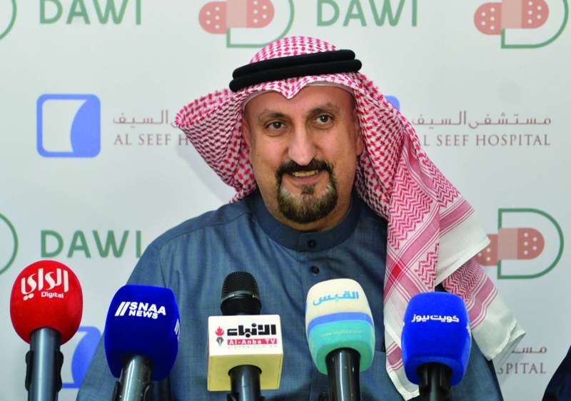 طريف العوضي متحدثاً