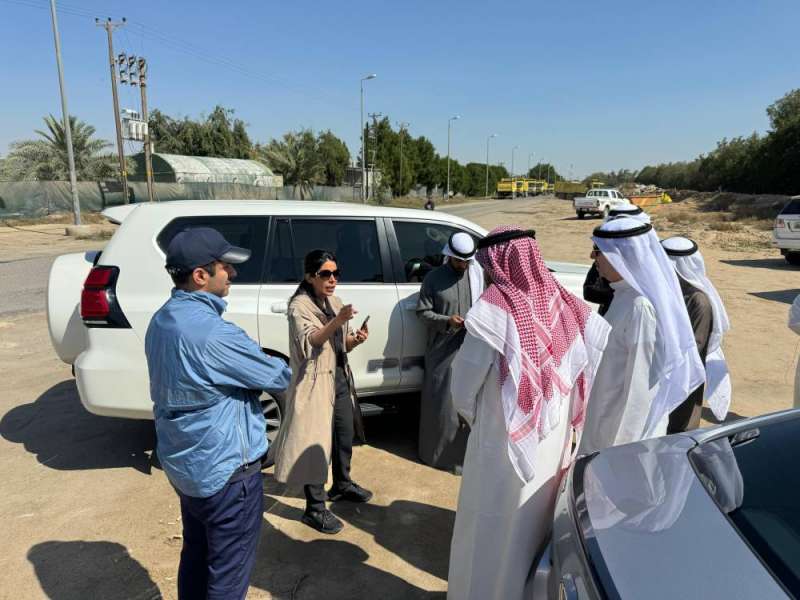 جانب من جولة الوزيرة نورة المشعان في الوفرة الزراعية