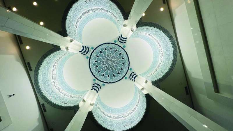 


قبة المسجد من الداخل 