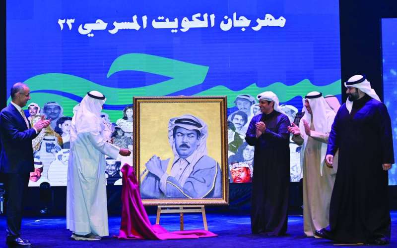 لوحة فنية لسعد الفرج بريشة الفنان أحمد مقيم 