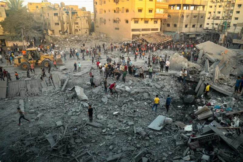 حي الزيتون تعرض لغارات إسرائيلية عدة منذ بداية الحرب على غزة