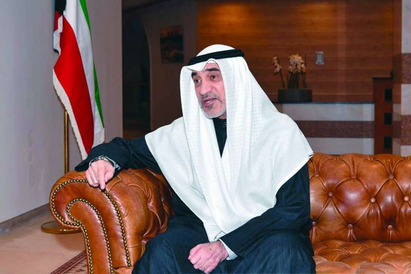 


الشيخ فهد اليوسف خلال اللقاء 