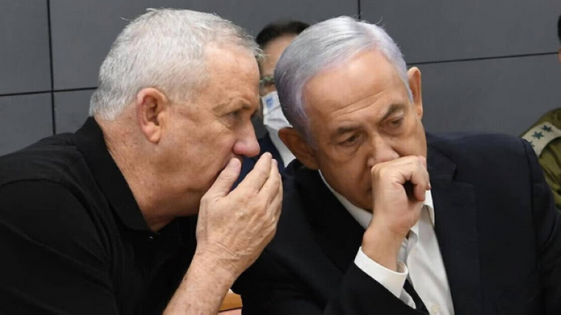 نتنياهو وغانتس (أرشيفية)