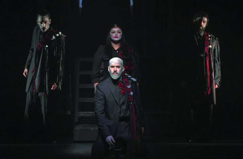 مشهد من مسرحية «عفن الروح»