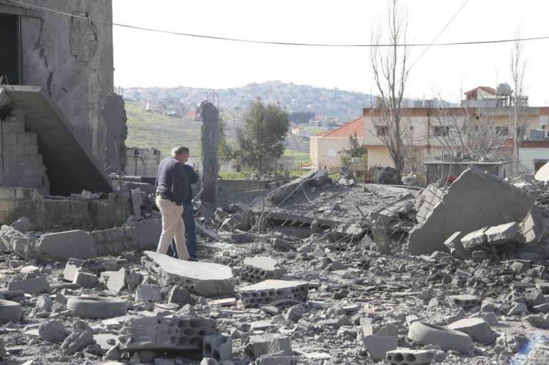 منازل مدمرة بعد غارات إسرائيلية على جنوب لبنان (شينخوا)